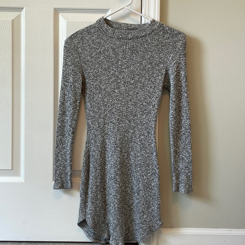 Grey long sleeve dress
